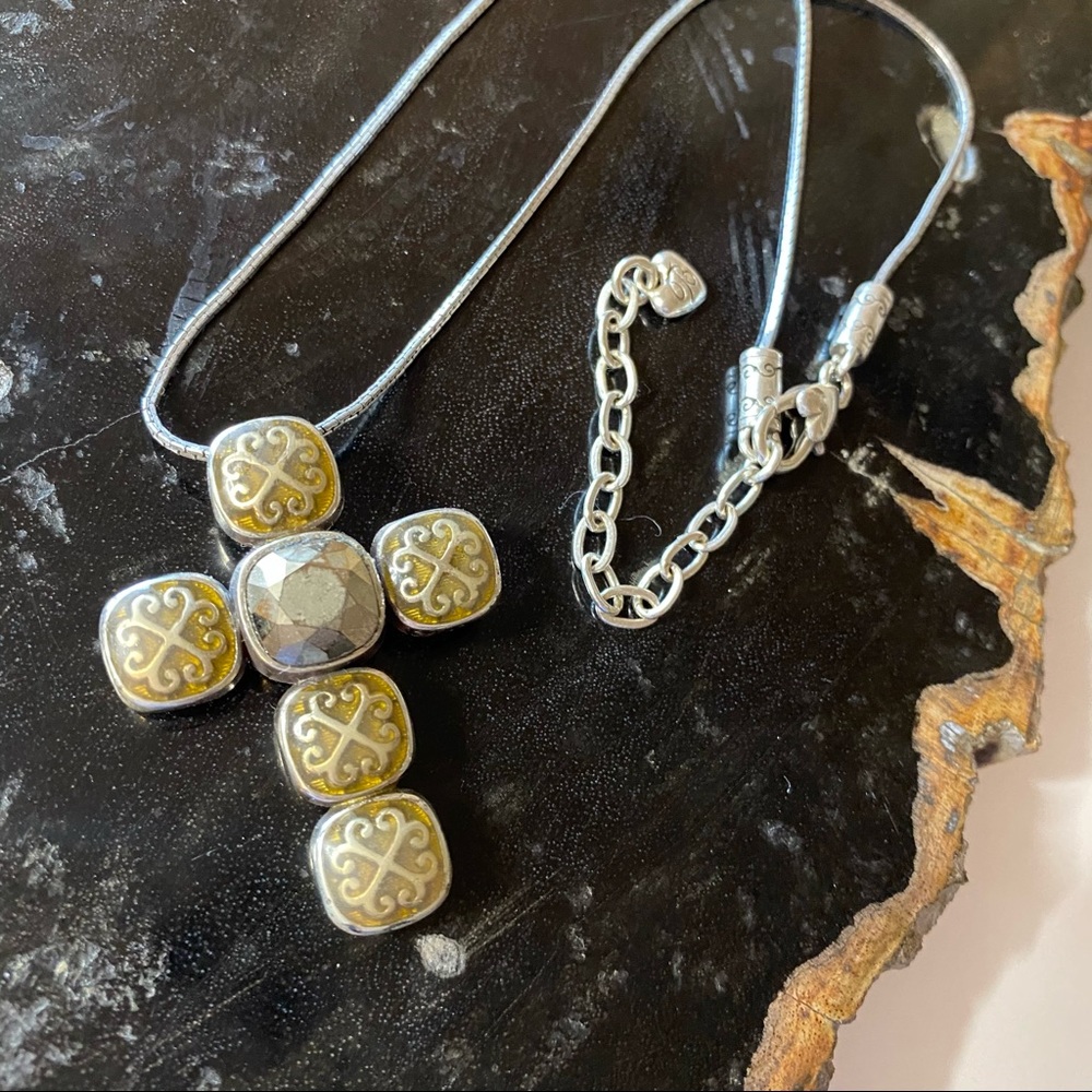 ✝️ BRIGHTON Reversible Cross Necklace NWOT ✝️